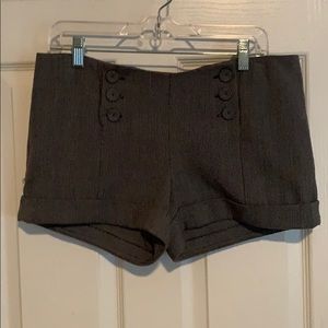 Dark grey dress shorts